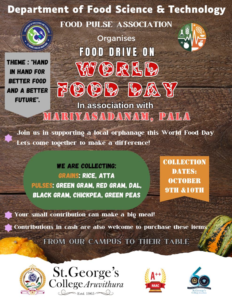 Food Drive on World Food Day